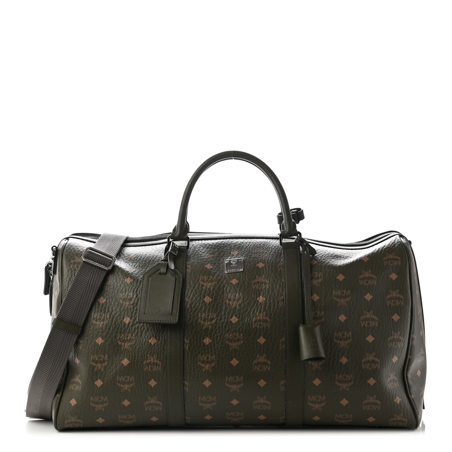 MCM Visetos Large Traveler Weekender Duffle Bag Sea Turtle 1 of 15