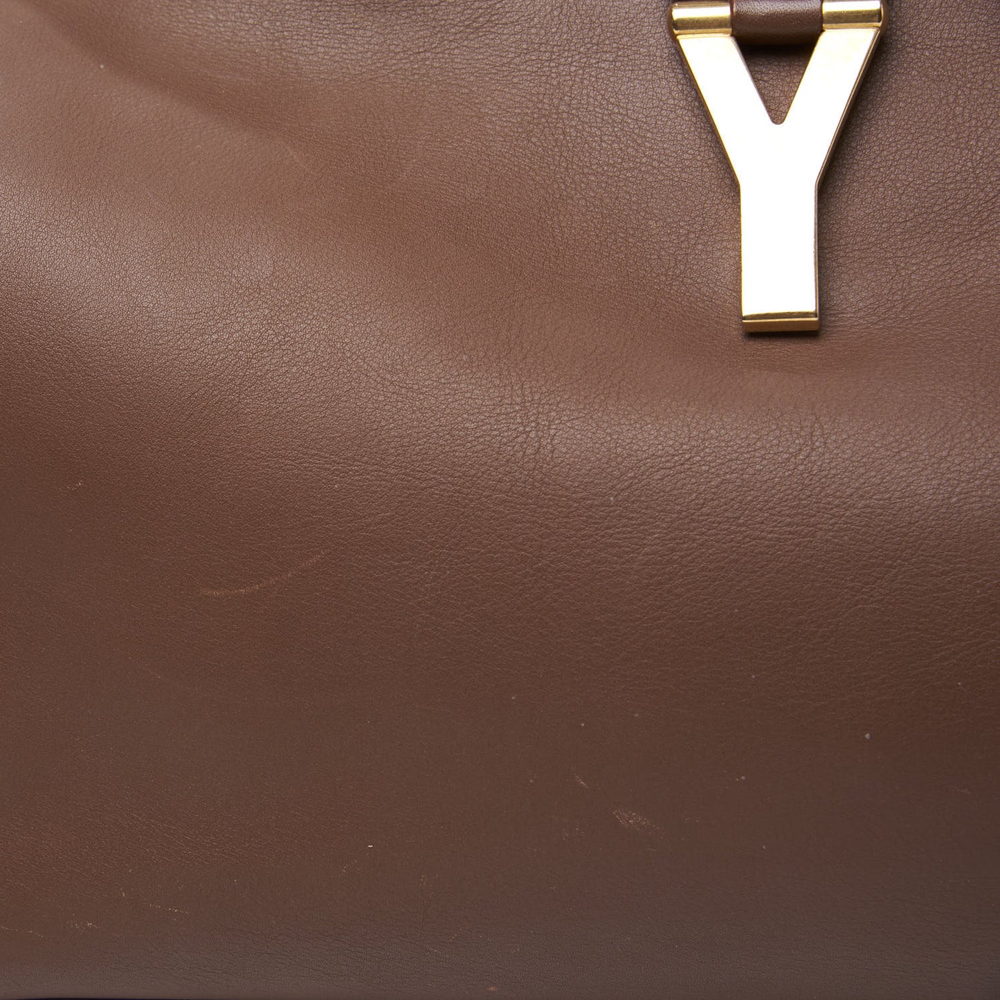 Calfskin Medium Classic Y Cabas Brown