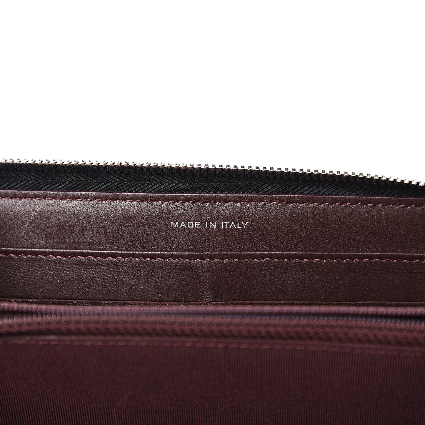 Lambskin Quilted Large Gusset Zip Around Wallet Black