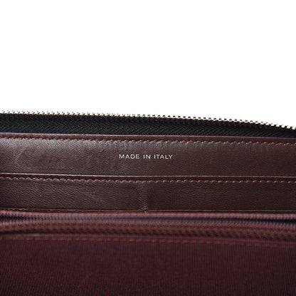 Chanel Lambskin Quilted Large Gusset Zip Around Wallet Black 6 of 7