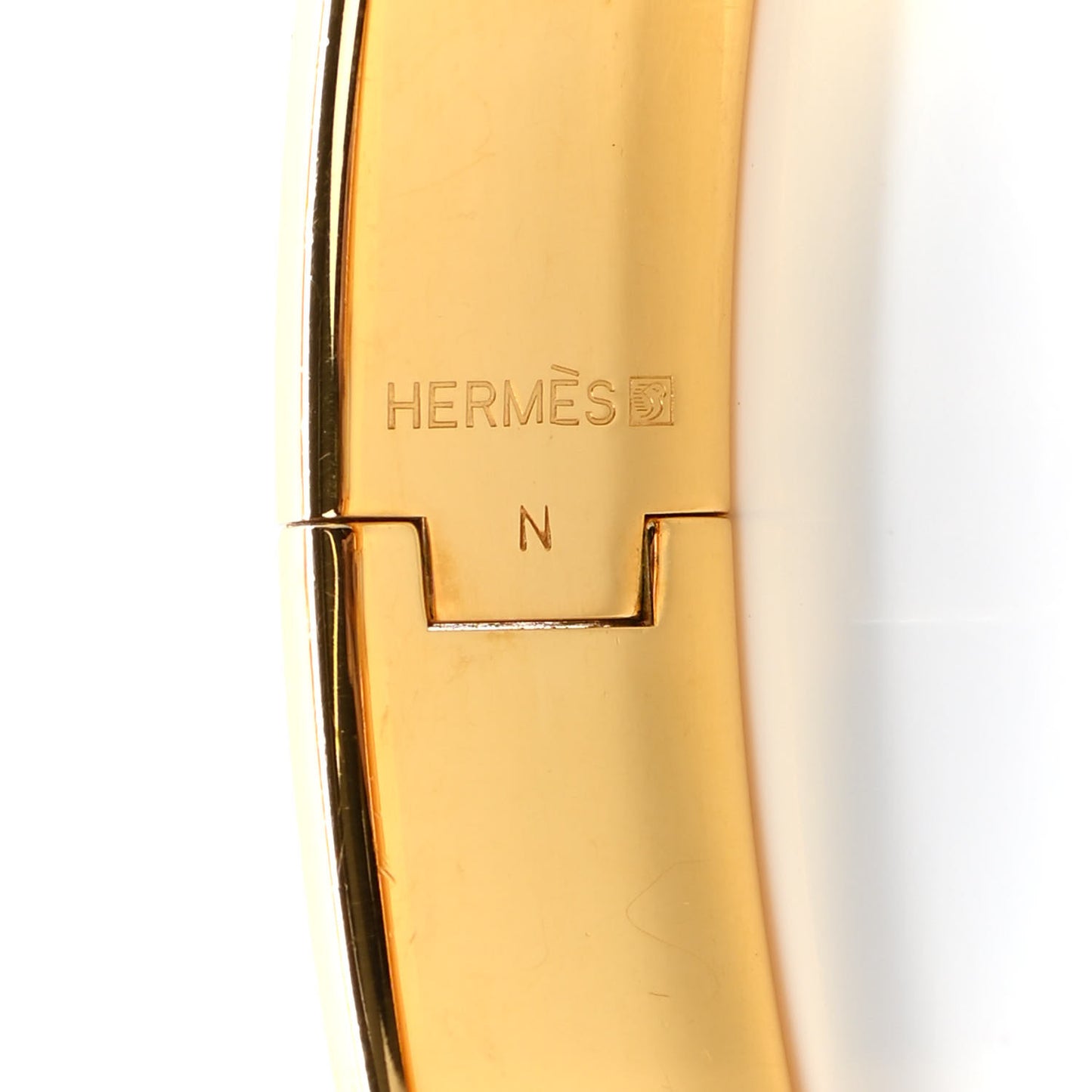 Enamel Narrow Clic Clac H Bracelet PM Rose de Chine