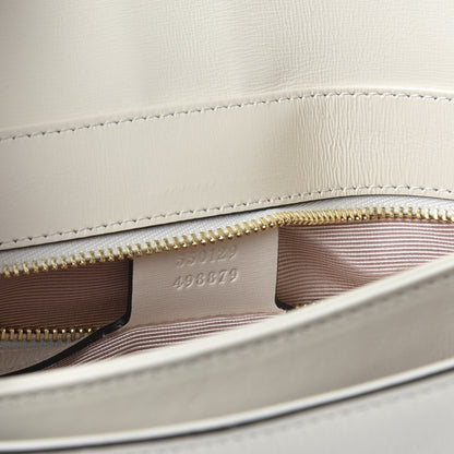 Gucci Calfskin Small Arli Flap Shoulder Bag Mystic White 8 of 9