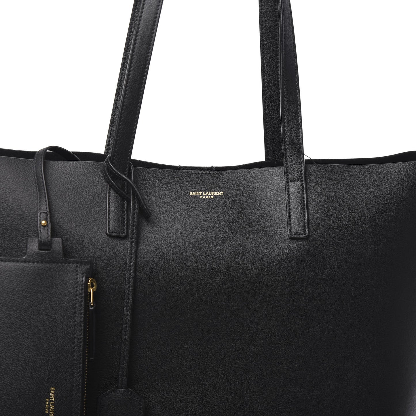 Calfskin Large Shopping Tote Black