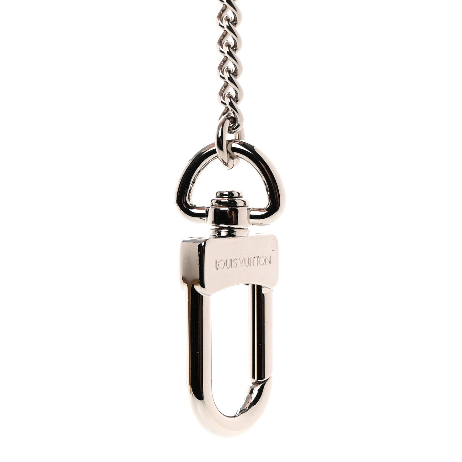 Louis Vuitton Pochette Extender Key Ring Chain Silver 4 of 5