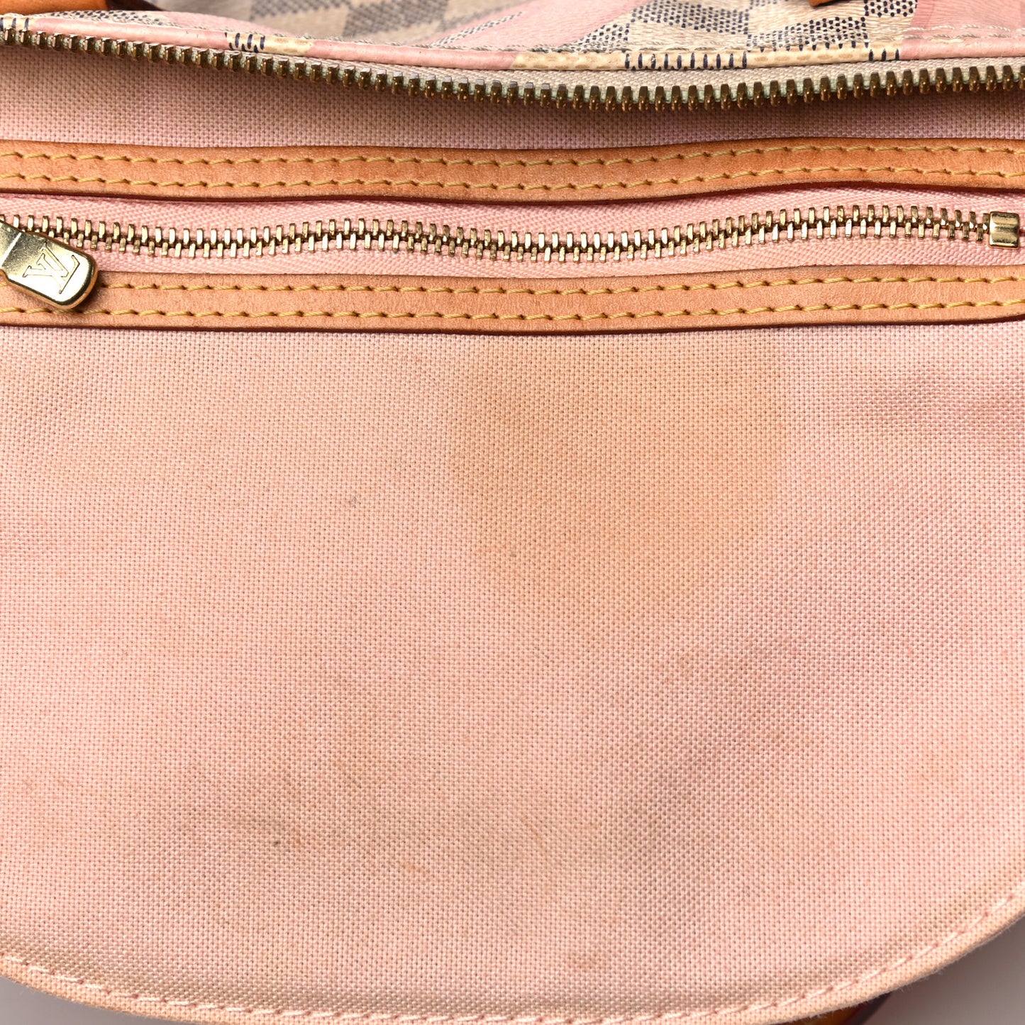 Damier Azur Tahitienne Speedy Bandouliere 30 Rose Ballerine