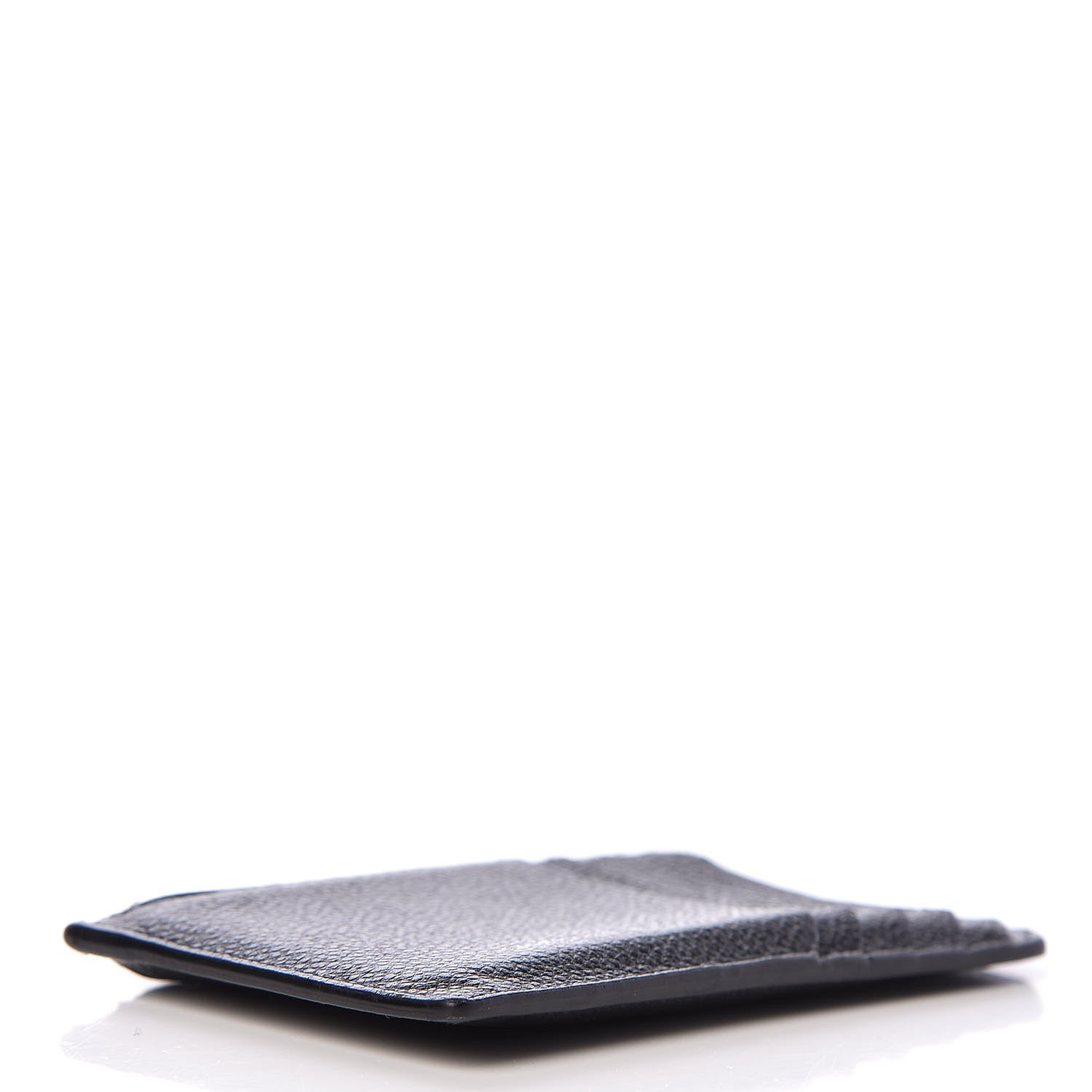 Saint Laurent Grained Calfskin 5 Fragments Zip Pouch Card Holder Black 4 of 6