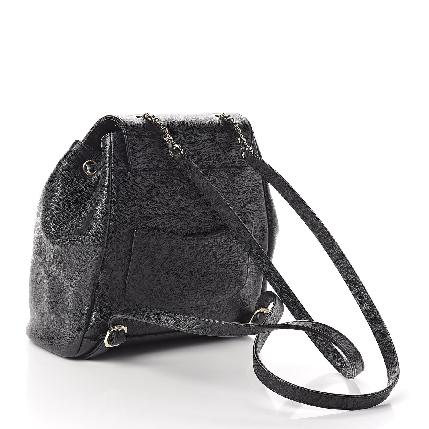 Caviar Quilted Business Affinity Backpack Black