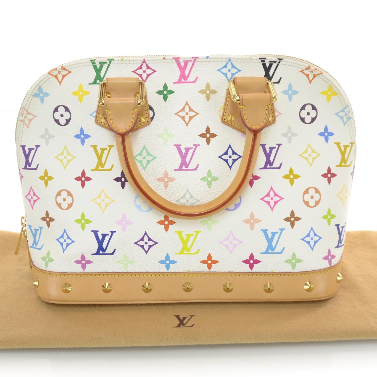 Louis Vuitton Monogram Multicolor Alma White 3 of 7