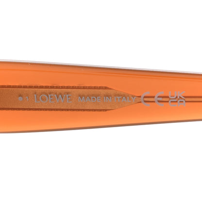 Loewe Acetate Cat Eye Swan Slim Sunglasses LW40178I Caramel Solid Blue 5 of 8