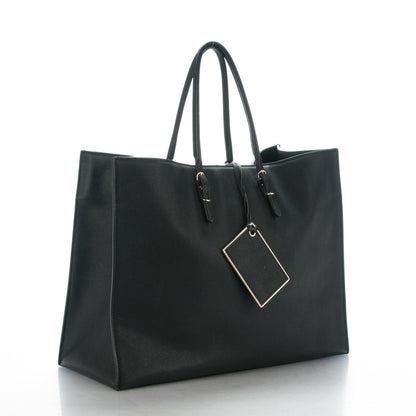 Balenciaga Grained Calfskin Gold Metallic Edge Hardware Papier A4 Tote Black 3 of 7