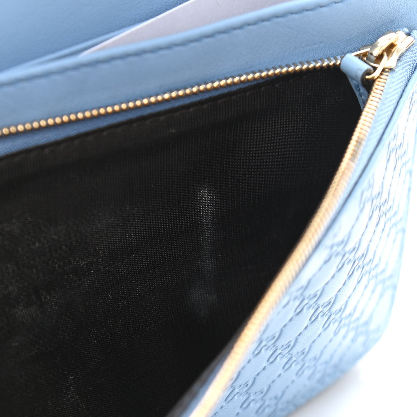 Microguccissima Crossbody Wallet Mineral Blue