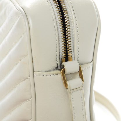 Saint Laurent Calfskin Matelasse Monogram Lou Camera Bag Crema Soft 15 of 17