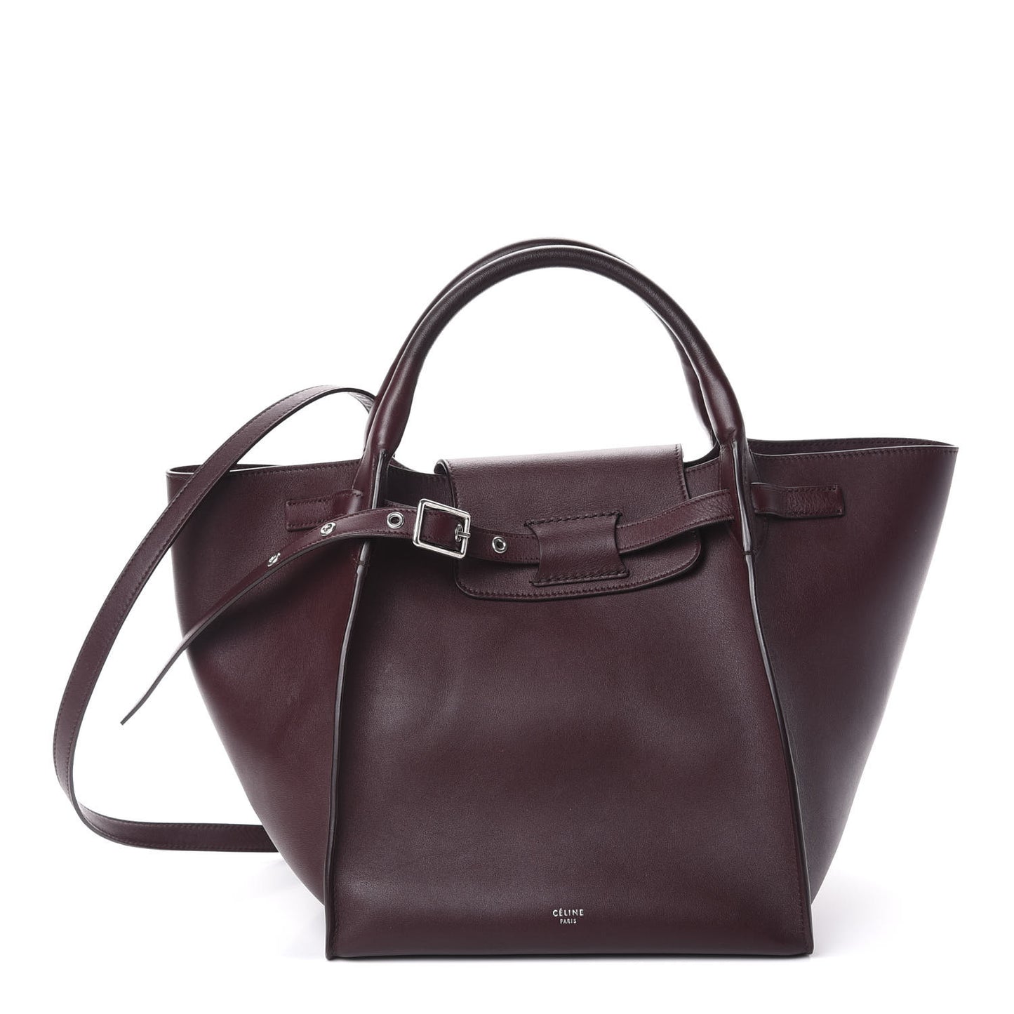 Smooth Calfskin Small Big Bag Burgundy