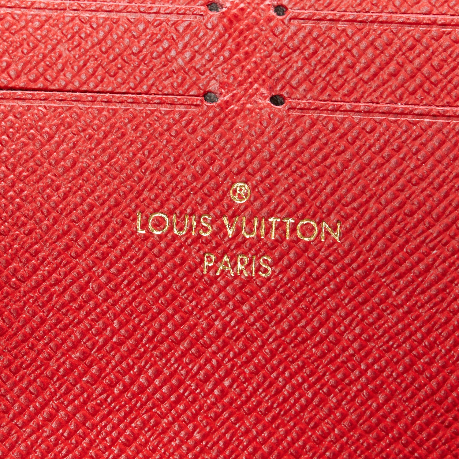 Louis Vuitton Damier Ebene Clemence Wallet Cherry 6 of 8