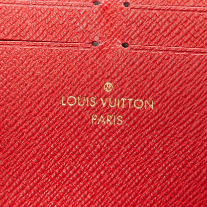 Louis Vuitton Damier Ebene Clemence Wallet Cherry 6 of 8