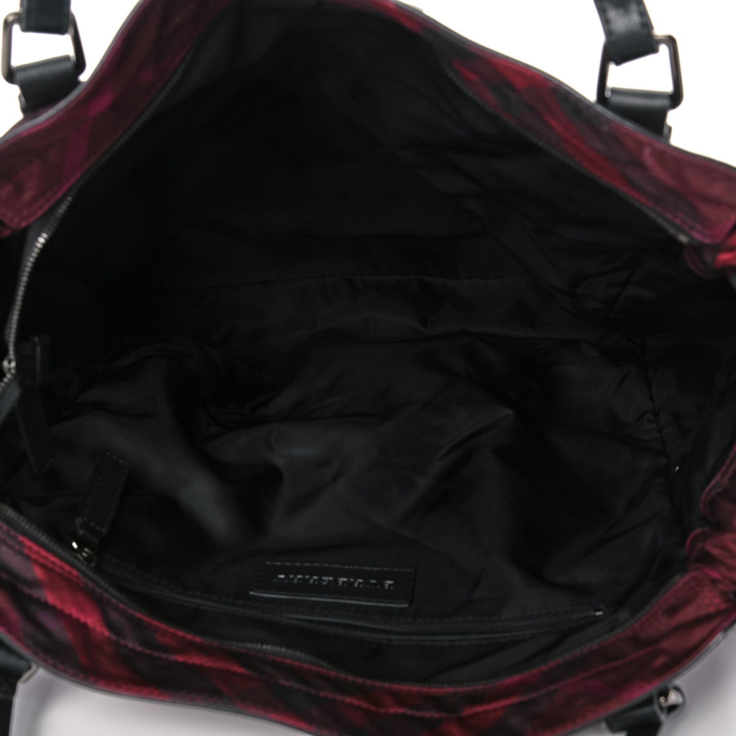 Burberry Nylon Check Small Buckleigh Packable Tote Bright Burgundy 7 of 10
