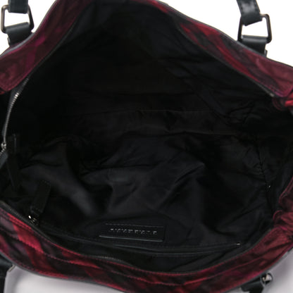 Burberry Nylon Check Small Buckleigh Packable Tote Bright Burgundy 7 of 10
