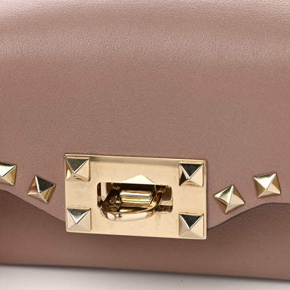 Valentino Garavani Calfskin Mini Rockstud Crossbody Bag Poudre 11 of 11