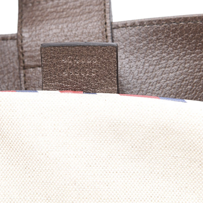 Gucci Soft GG Supreme Monogram Courrier Medium Crossbody Tote Beige New Acero 7 of 10