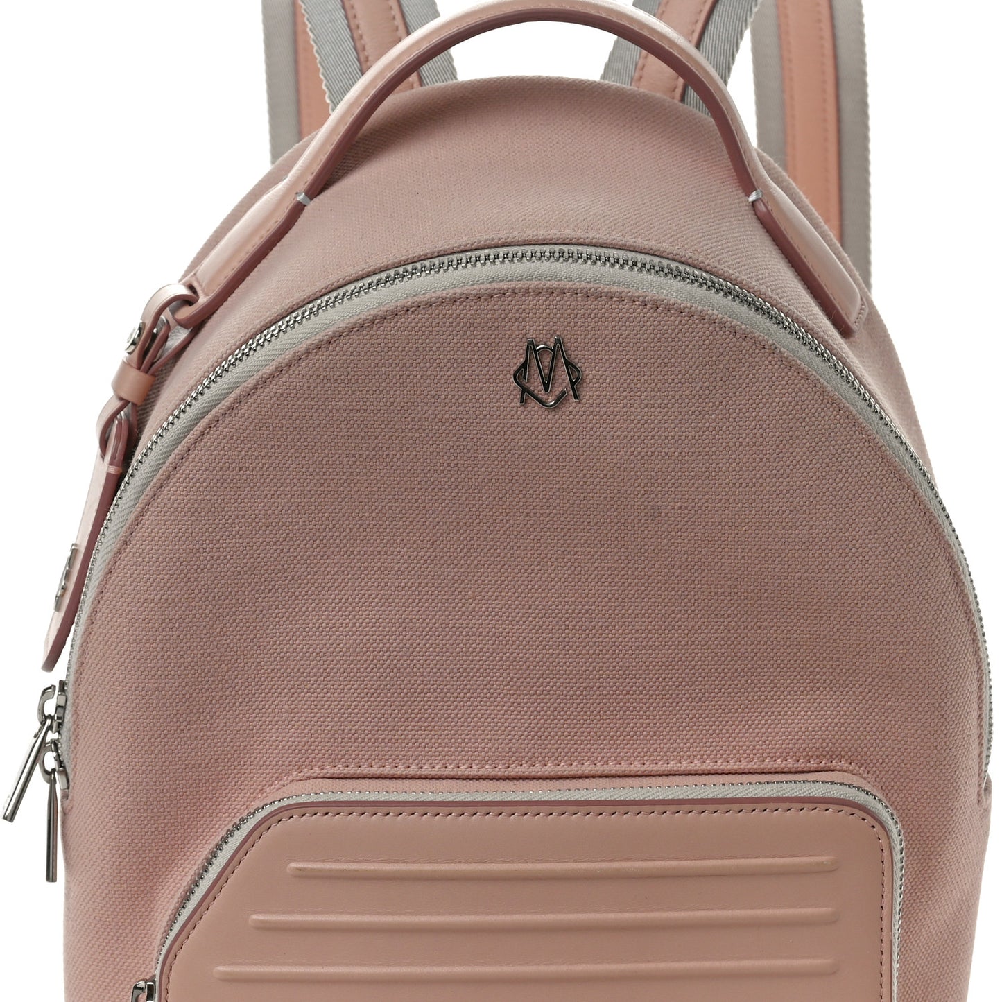 Canvas Calfskin Never Still Small Backpack Pink
