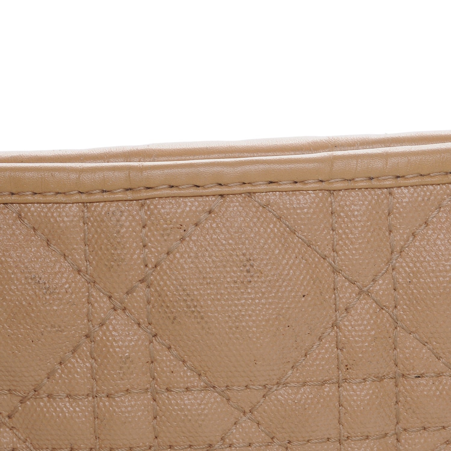 Christian Dior Coated Canvas Cannage Small Panarea Tote Beige 15 of 18