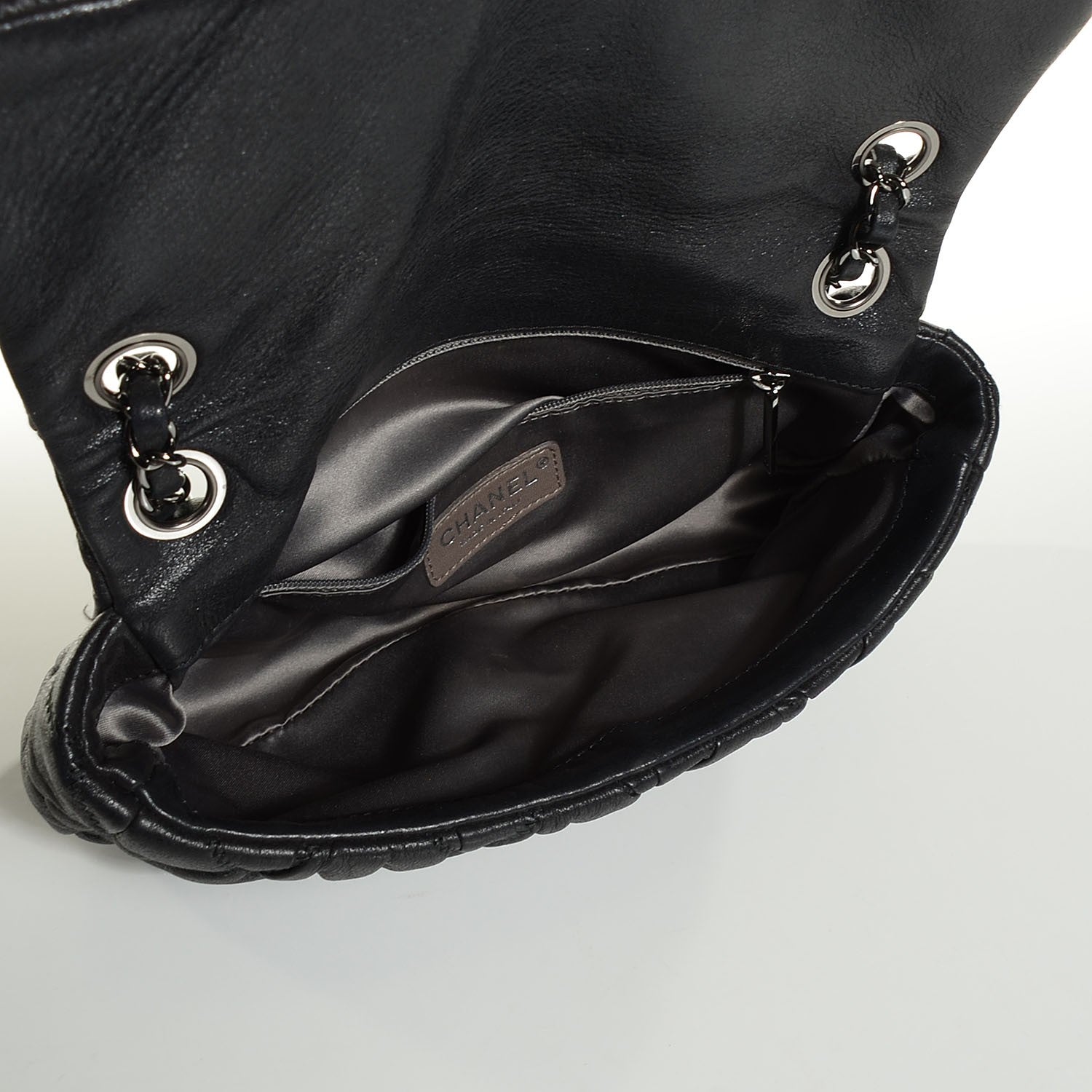 Chanel Calfskin Small Bubble Quilt Flap Bag Black 4 of 7