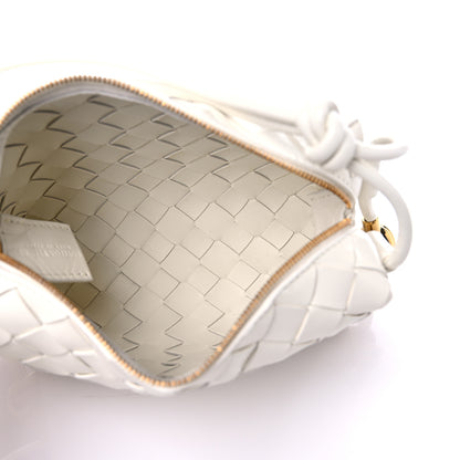 Bottega Veneta Nappa Intrecciato Metallic Knot Mini Loop Camera Bag Bone 5 of 8
