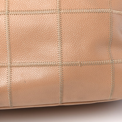 Chanel Caviar Square Stitched Tote Beige 9 of 15