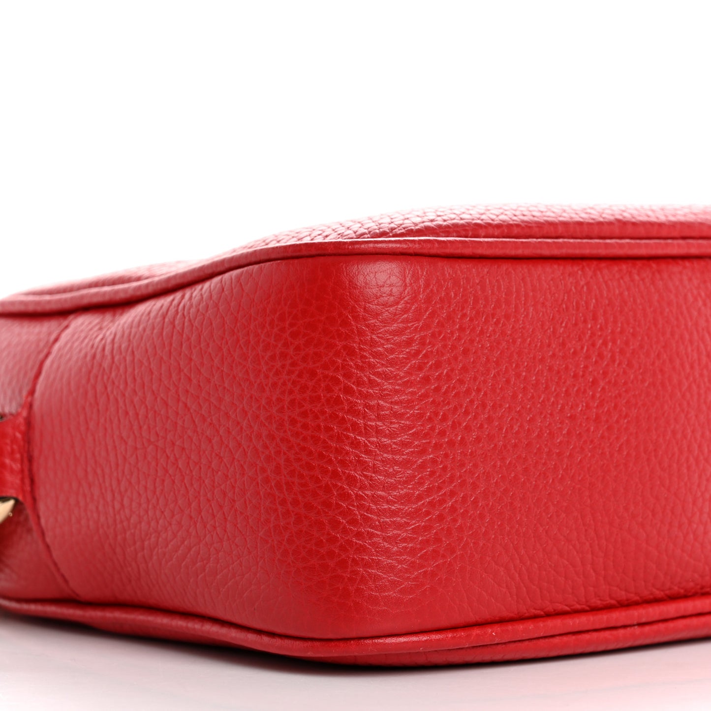 Pebbled Calfskin Small Soho Disco Bag Tabasco Red