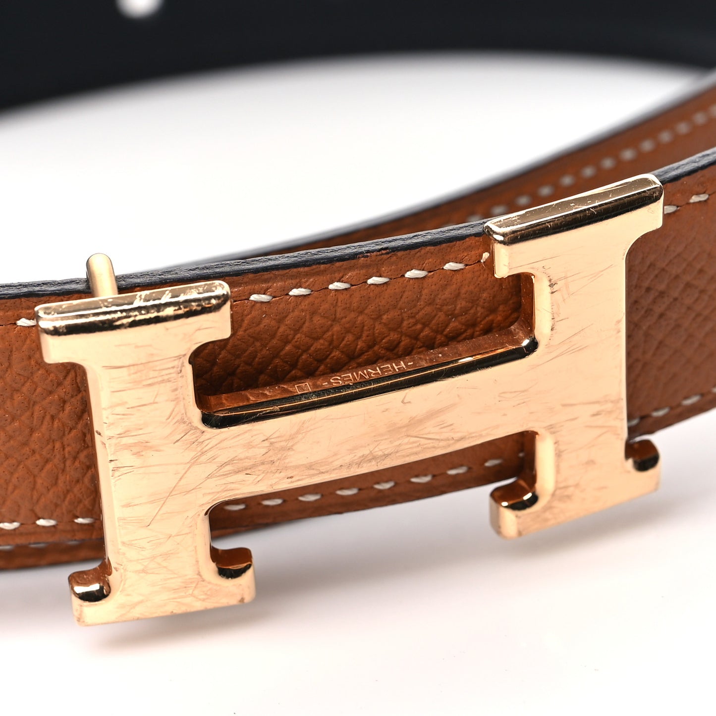 Epsom Swift 24mm H Belt 85 Gold Black