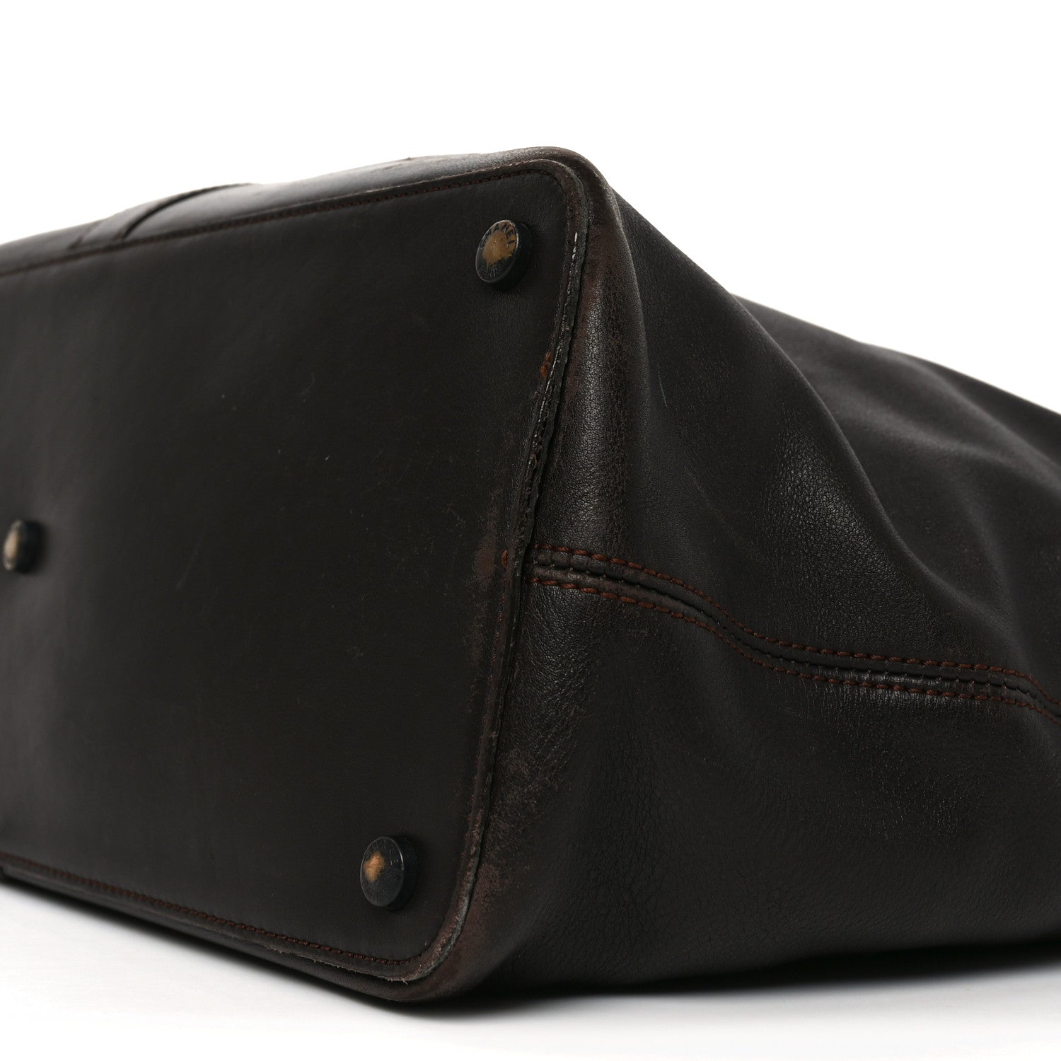 Chanel Calfskin Carrying Case Dark Brown 10 of 10