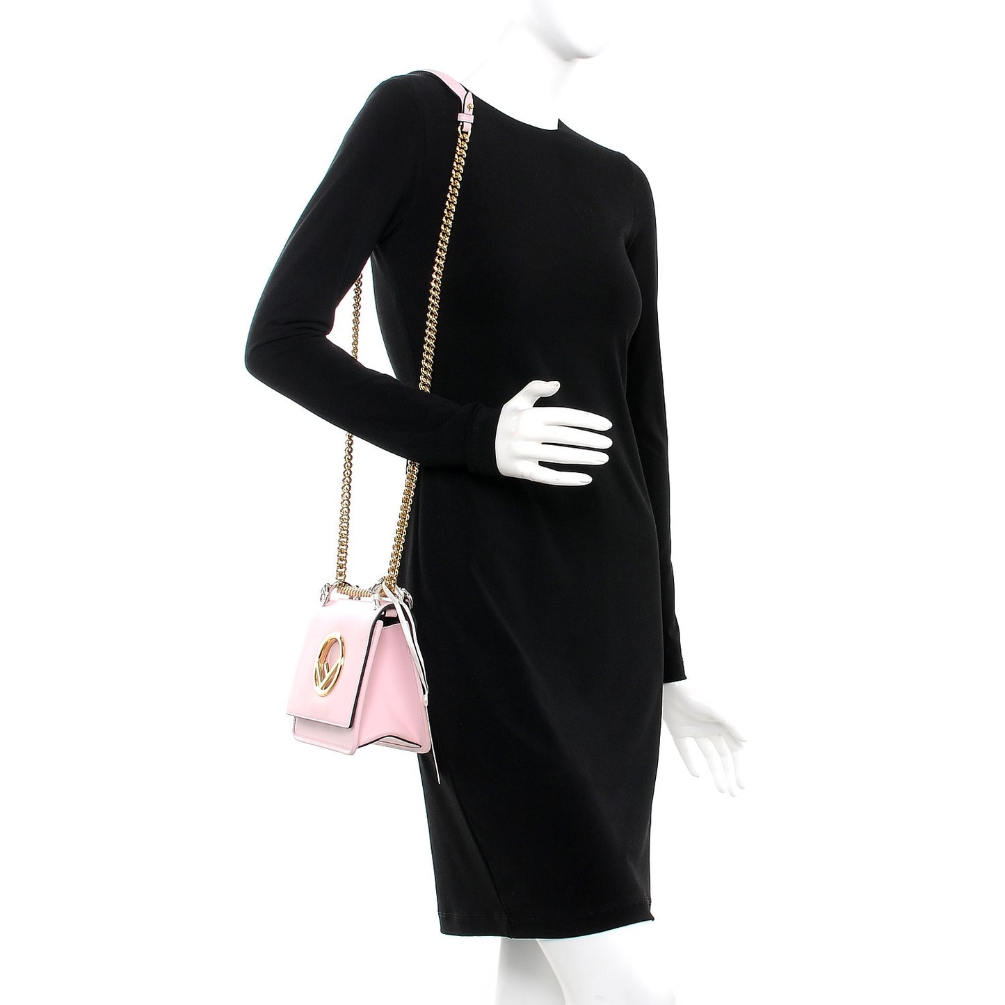 Vitello Century Opaco F is Fendi Small Kan I Shoulder Bag Peonia
