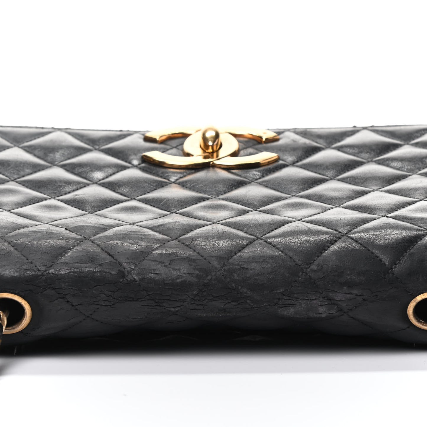 Lambskin Quilted Flap Bag Black