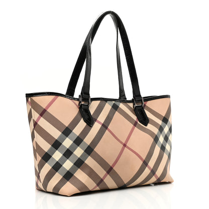 Burberry Supernova Check Large Nickie Tote Black 3 of 17