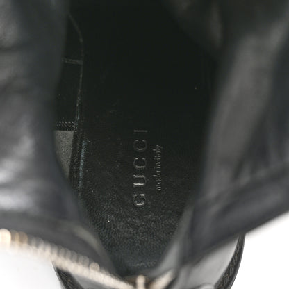 Gucci Guccissima Calfskin Miro Soft Knee High Riding Boots 35 Black 6 of 8