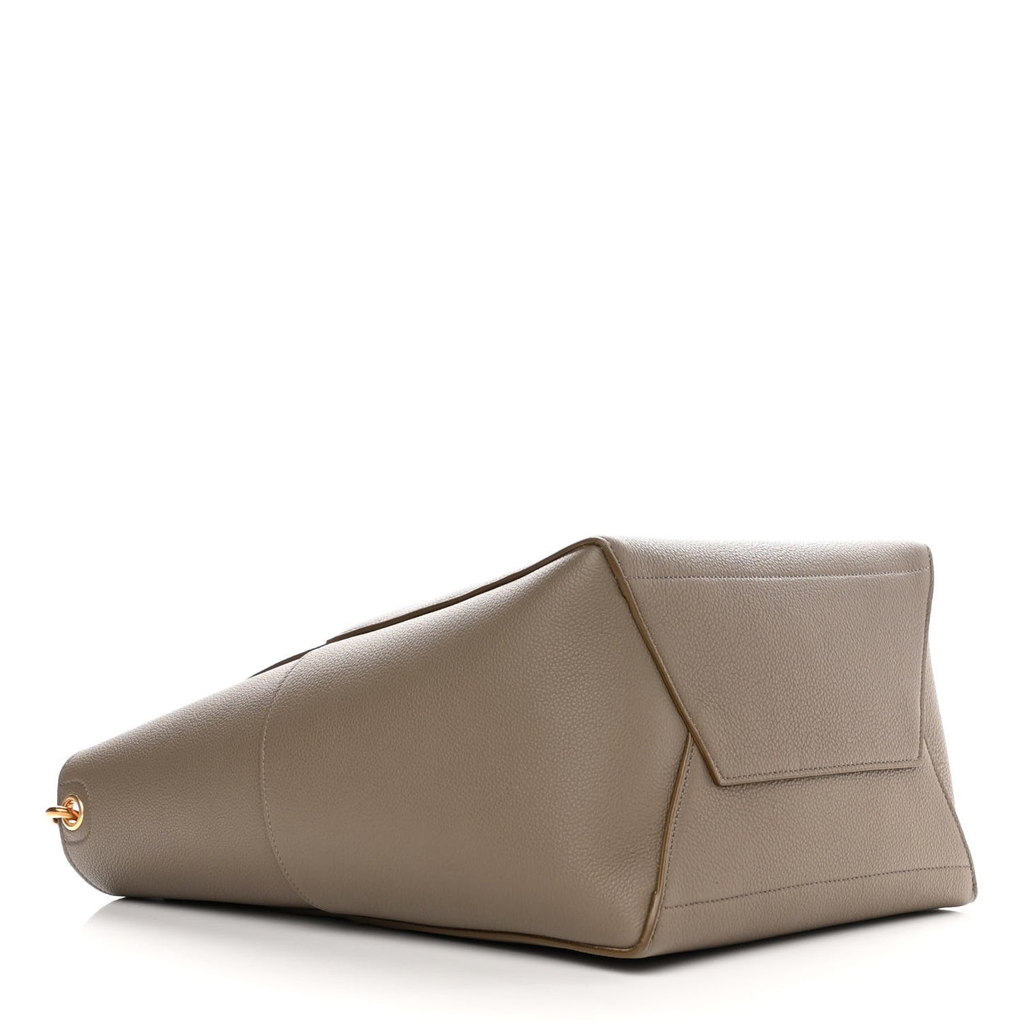 Soft Grained Calfskin Sangle Bucket Bag Taupe