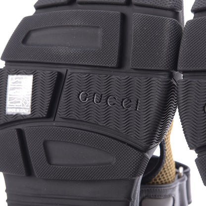 Gucci X SEGA Nappa Mesh Mens Aguru Sandals 9 Loess Black 9 of 10
