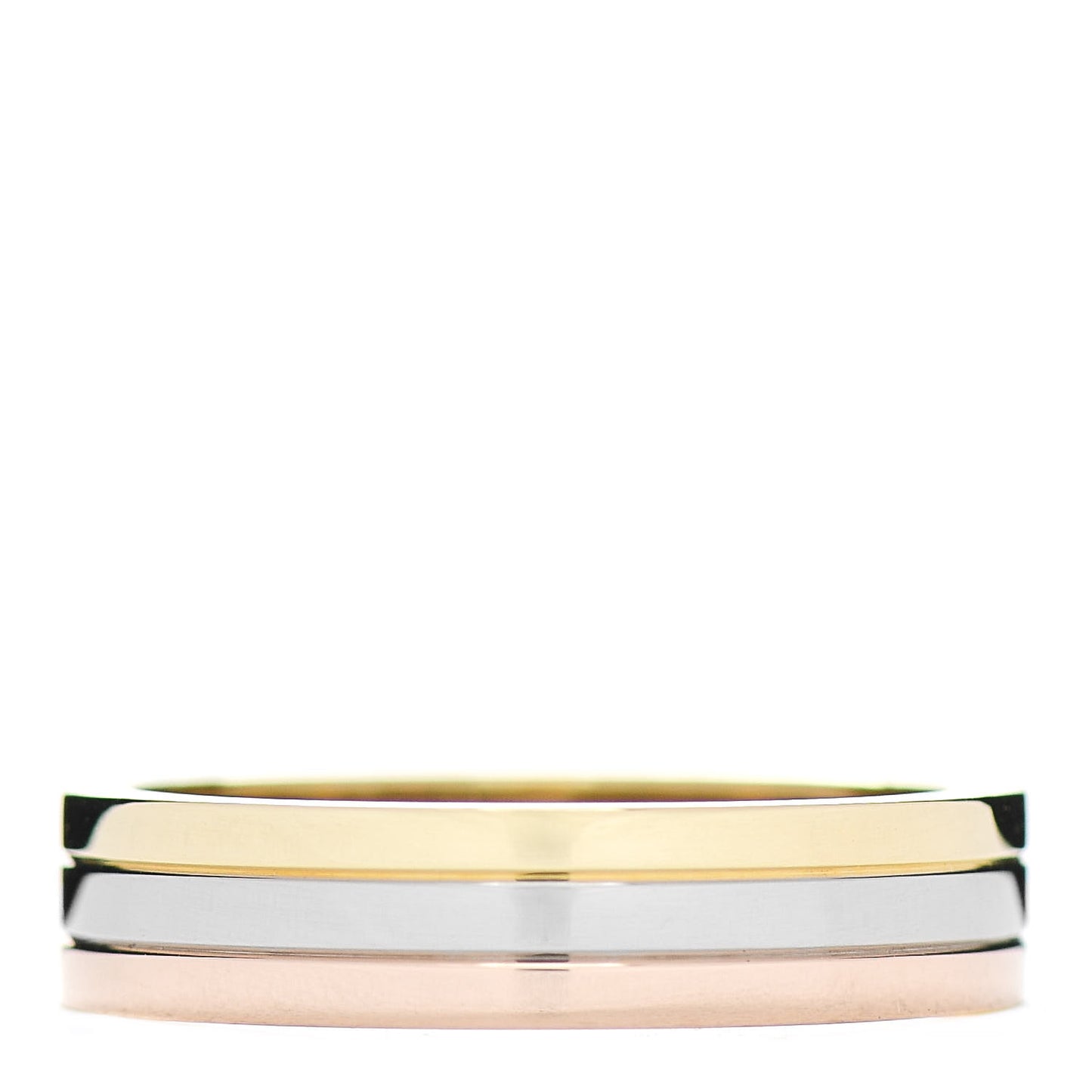 18K Pink Yellow White Gold 4.8 mm Vendome Louis Cartier Wedding Band 56 7.75