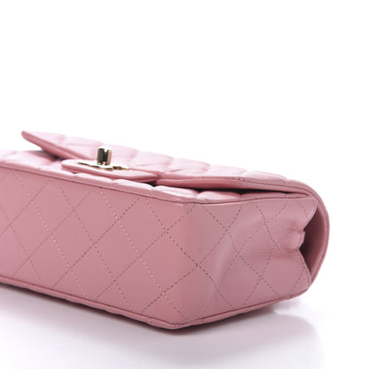 Chanel Lambskin Quilted Mini Rectangular Flap Pink 7 of 12