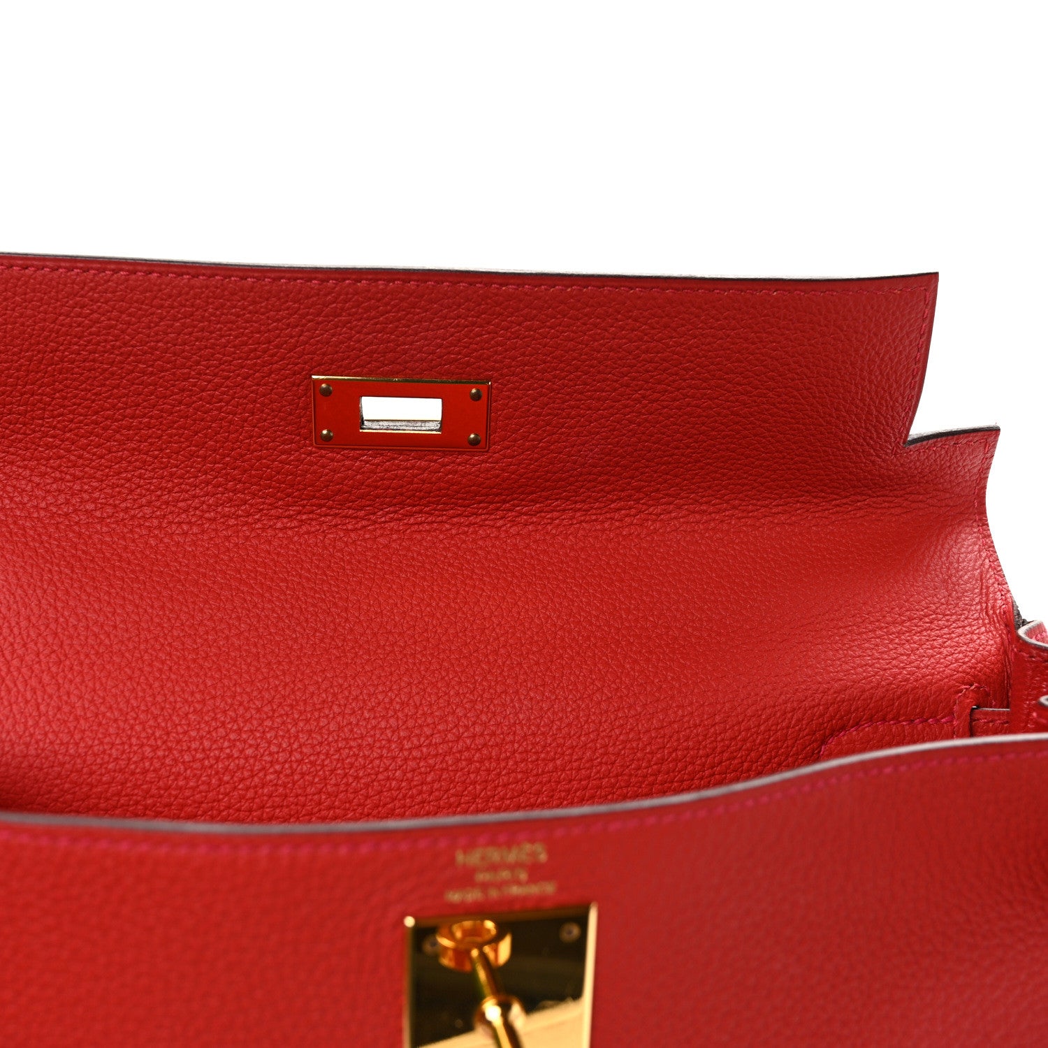 Hermes Togo Kelly Retourne 28 Rouge Casaque 13 of 14
