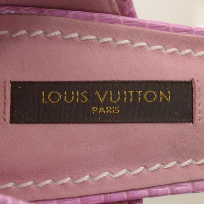 Louis Vuitton Mini Lin Monogram Heels Pumps 36 Pink 5 of 6