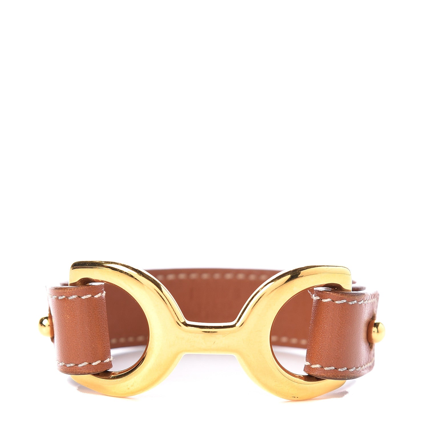 Hermes Barenia Pavane Cuff M Fauve 1 of 5