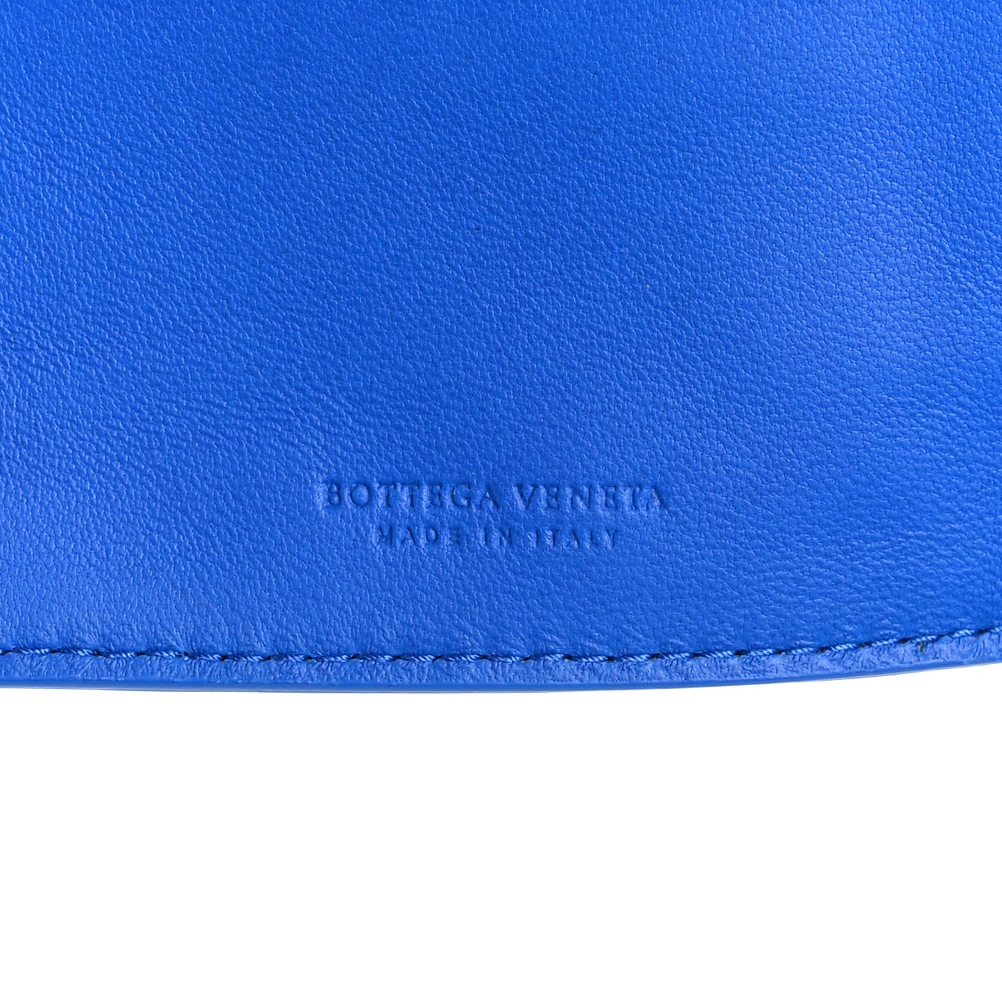 Nappa Intrecciato Continental Wallet Blue