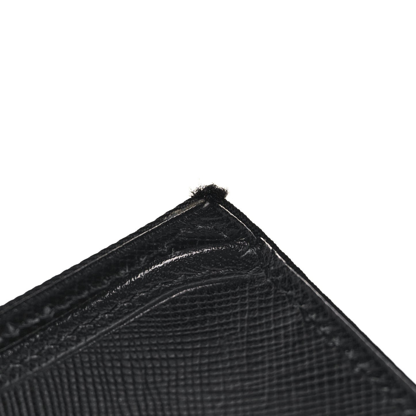 Tessuto Nylon Tri-Fold Compact Wallet Black
