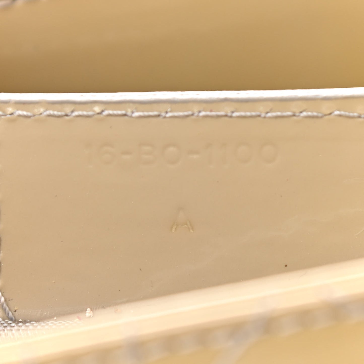Patent Cannage Medium Lady Dior Beige