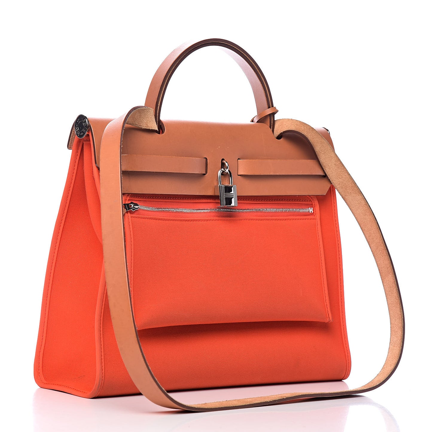Vache Hunter Toile Herbag Zip 31 PM Capucine Fauve