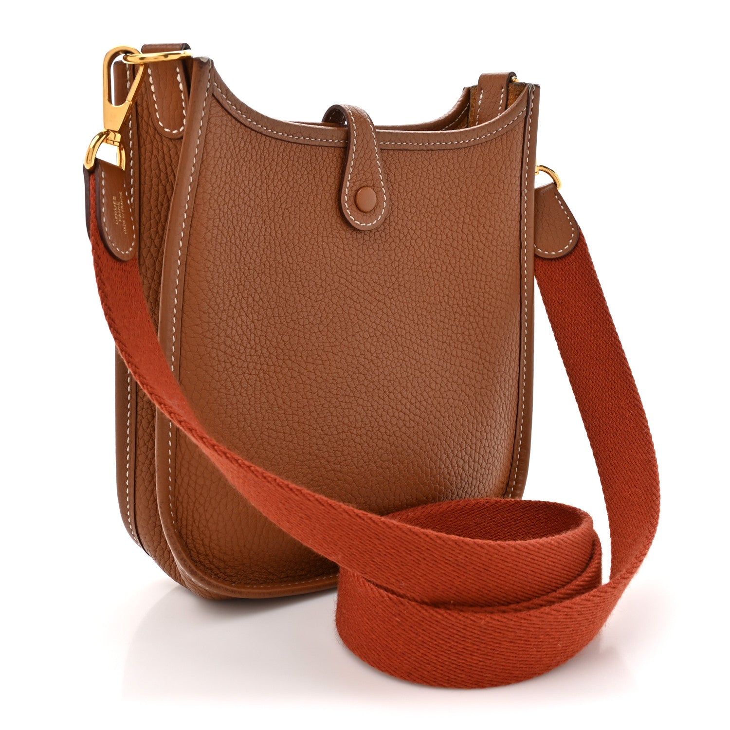 Hermes Taurillon Clemence Amazone Evelyne TPM Gold Cuivre 4 of 21
