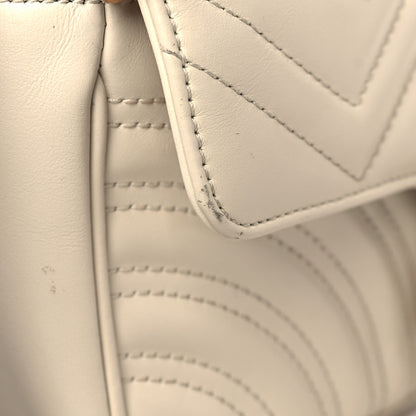 Gucci Calfskin Matelasse Mini GG Marmont Shoulder Bag White 11 of 11