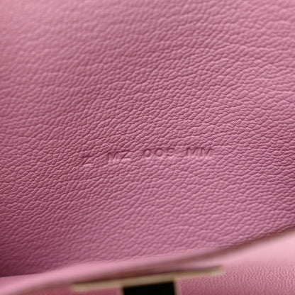 Hermes Chevre Mysore Kelly Pocket Compact Wallet Mauve Sylvestre 6 of 7