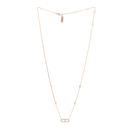 Messika 18K Rose Gold Diamond Move Uno Pave Necklace 3 of 5